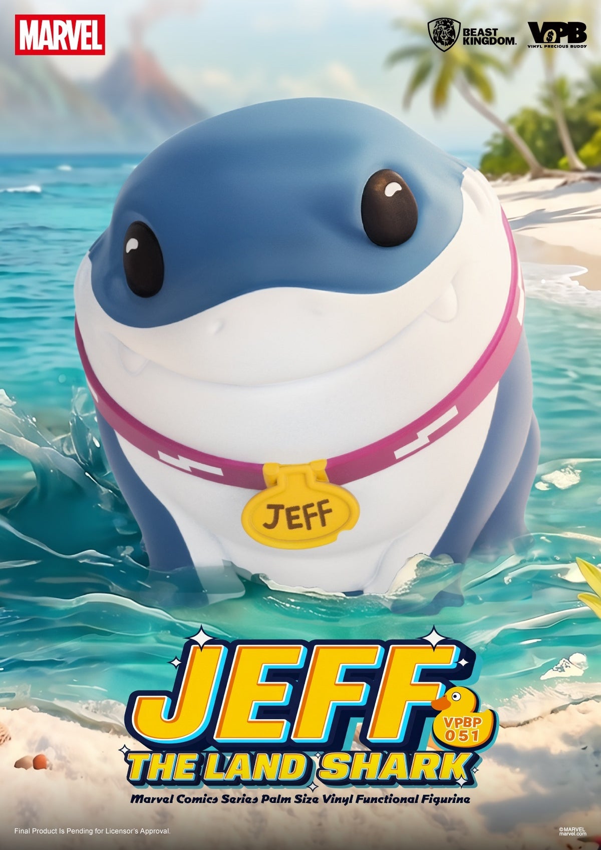 Marvel Comics Series Palm Sized Vinyl Figure - Jeff the Land Shark [Pre-Order Jan 2027]