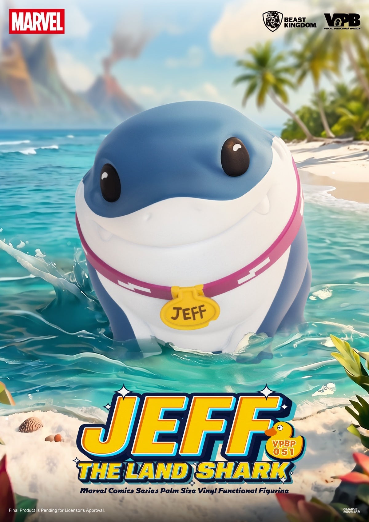 Marvel Comics Series Palm Sized Vinyl Figure - Jeff the Land Shark [Pre-Order Jan 2027]