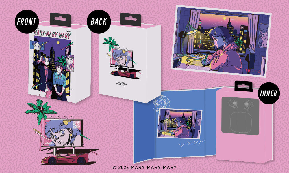 Mary Mary Mary x AVIOT - Limited Edition Wireless Earphones [Pre-Order Sep 2026]