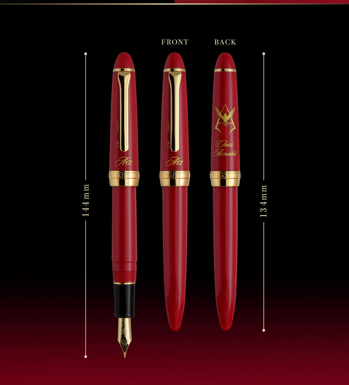 Mobile Suit Gundam x Sailor Fountain Pen - Char Aznable Edition Fountain Pen