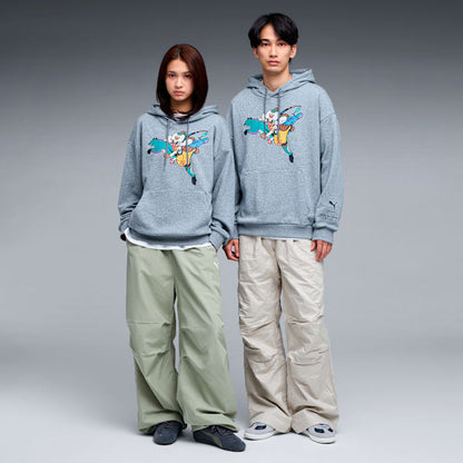 Monster Hunter Wilds x Puma - Unisex Felyne Grey Hoodie