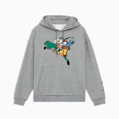 Monster Hunter Wilds x Puma - Unisex Felyne Grey Hoodie