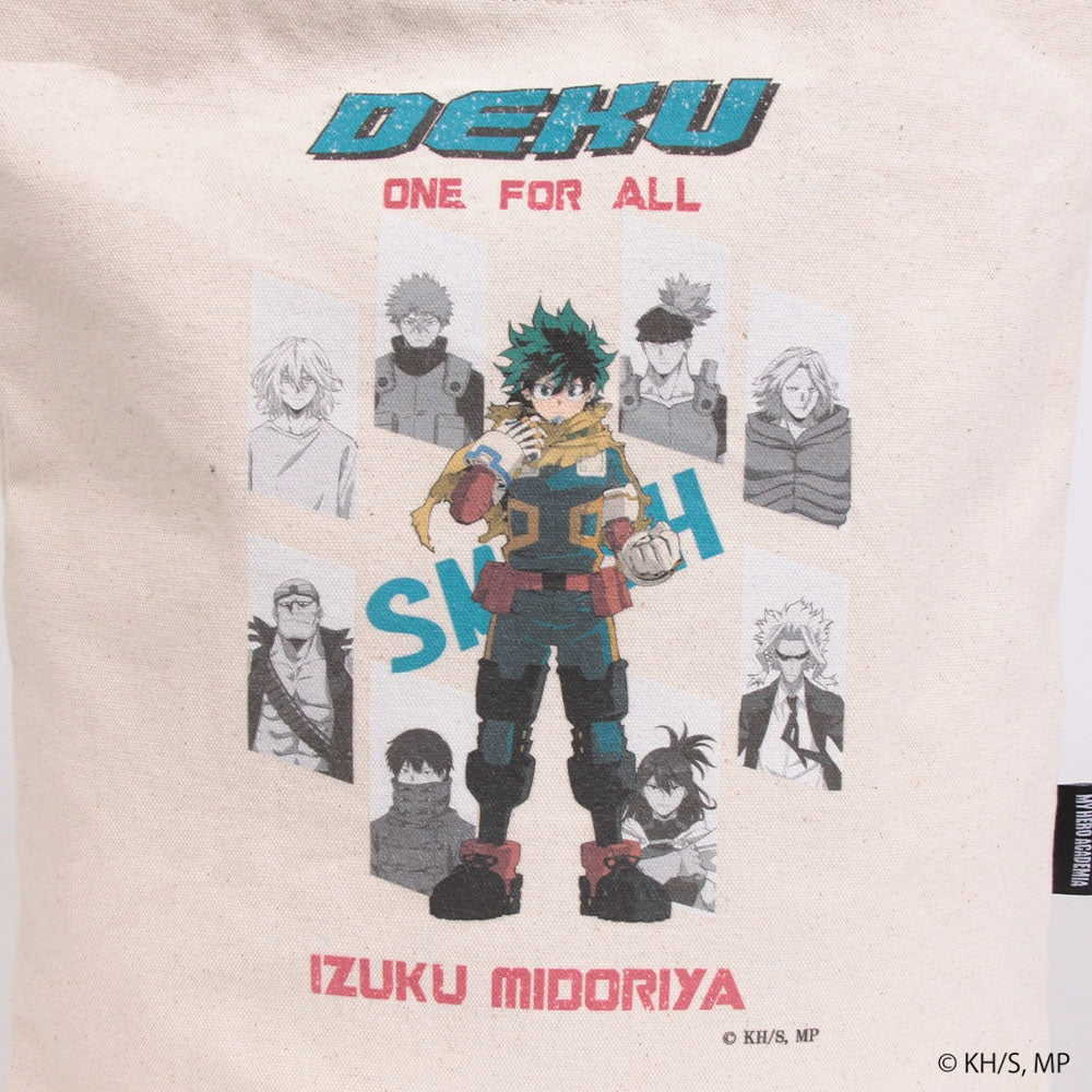 My Hero Academia - Izuku Midoriya Crack Print Canvas Tote Bag