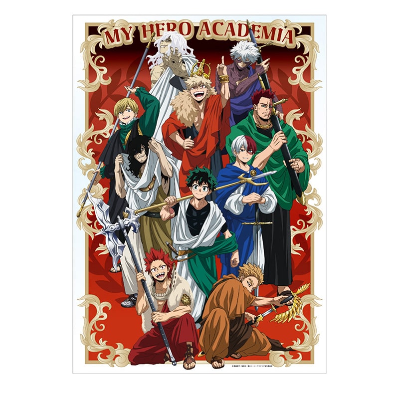 My Hero Academia 10th Anniversary The Ten Great Heroes Assemble - A3 Clear Poster Reunion Ver. [Pre-Order Nov 2026]