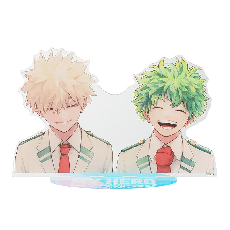 "My Hero Academia" Acrylic MEGA Figures Izuku Midoriya and Katsuki Bakugo