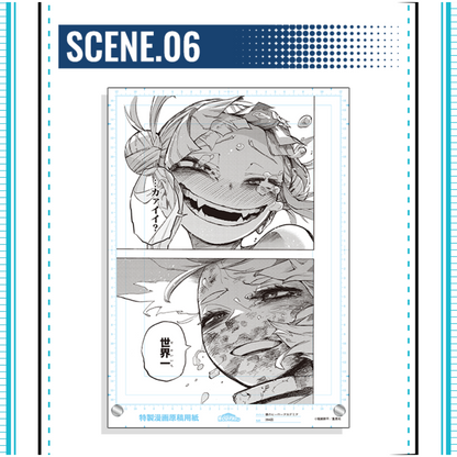 My Hero Academia Genga Manuscript Acrylic Art Panel - Scene 06