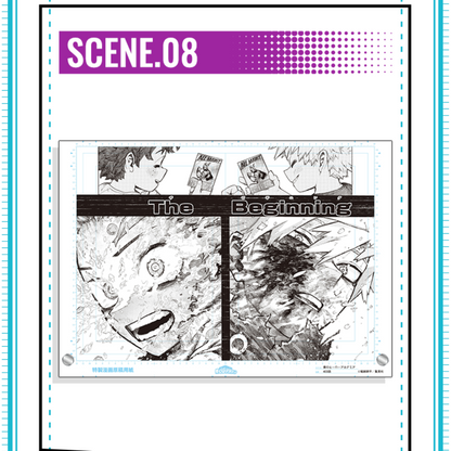 My Hero Academia Genga Manuscript Acrylic Art Panel - Scene 08