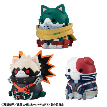 My Hero Academia Mega Cat Project - Meow Meow Meow Soft Vinyl Figures Complete Set of 3 Types and Bonus Sticker [Pre-order Jun 2026]