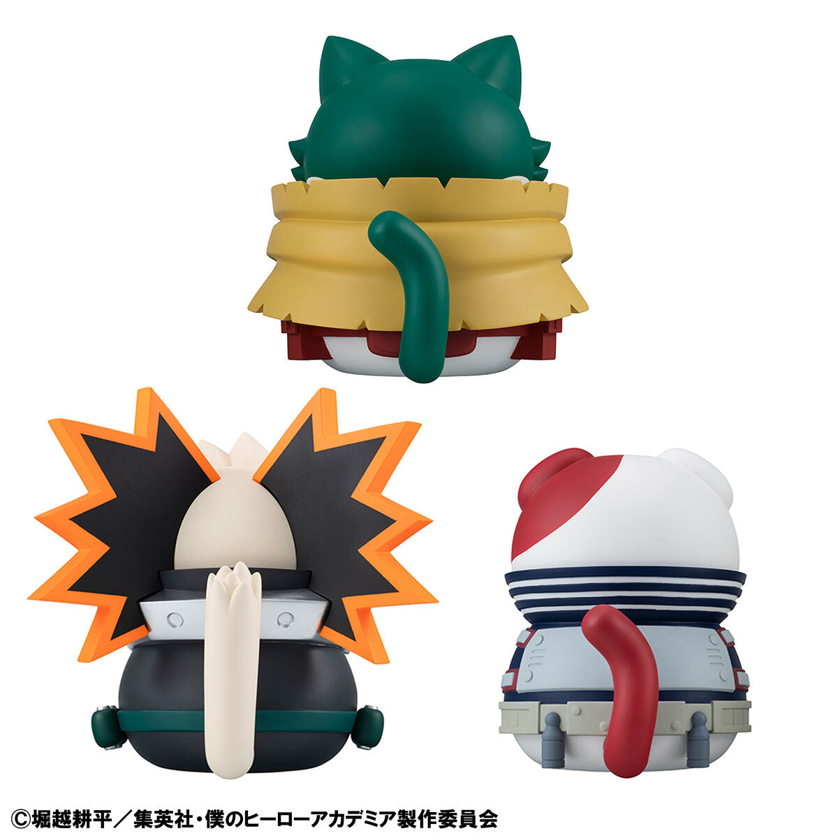 My Hero Academia Mega Cat Project - Meow Meow Meow Soft Vinyl Figures Complete Set of 3 Types and Bonus Sticker [Pre-order Jun 2026]