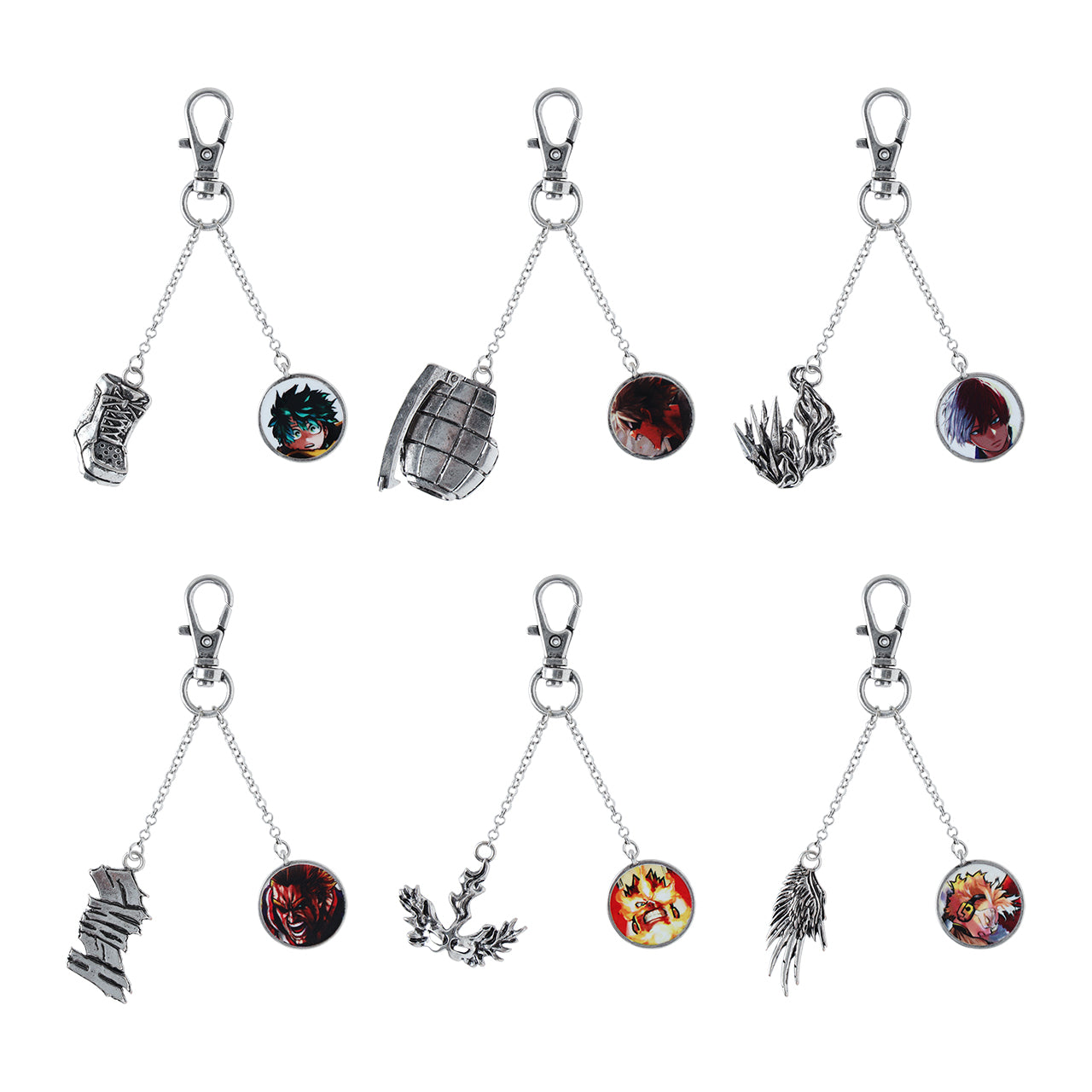My Hero Academia Original Art Exhibition - Alloy Charm Collection Complete Set of 6 Types