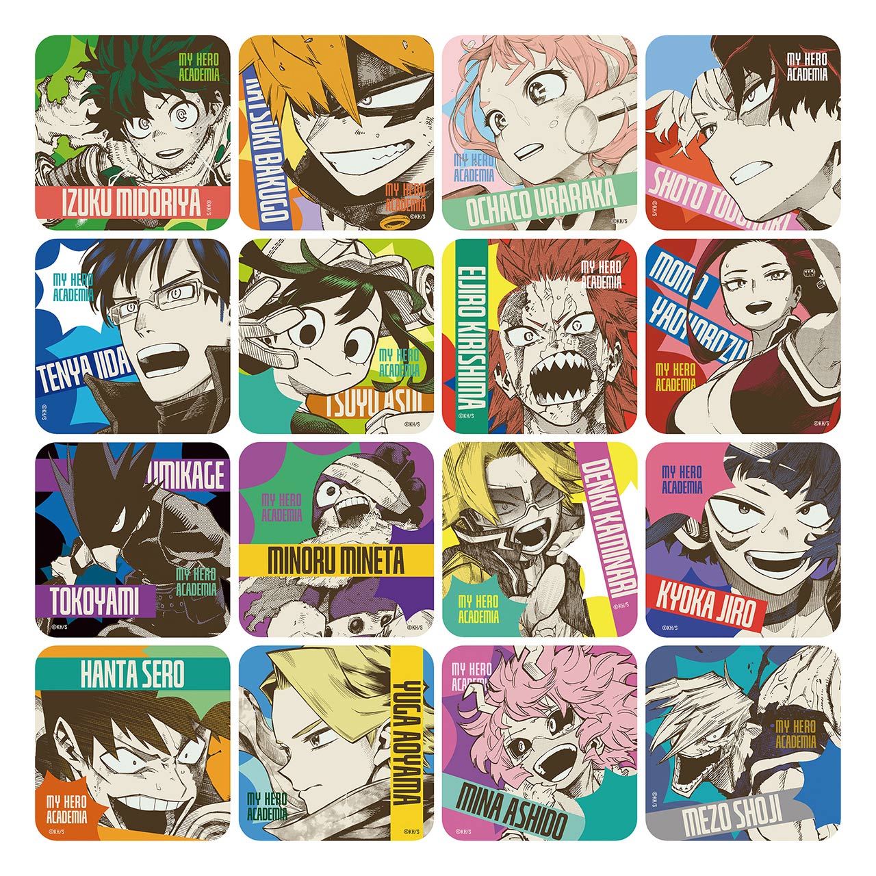 My Hero Academia Original Art Exhibition - Art Coaster Complete Set of 58 Types