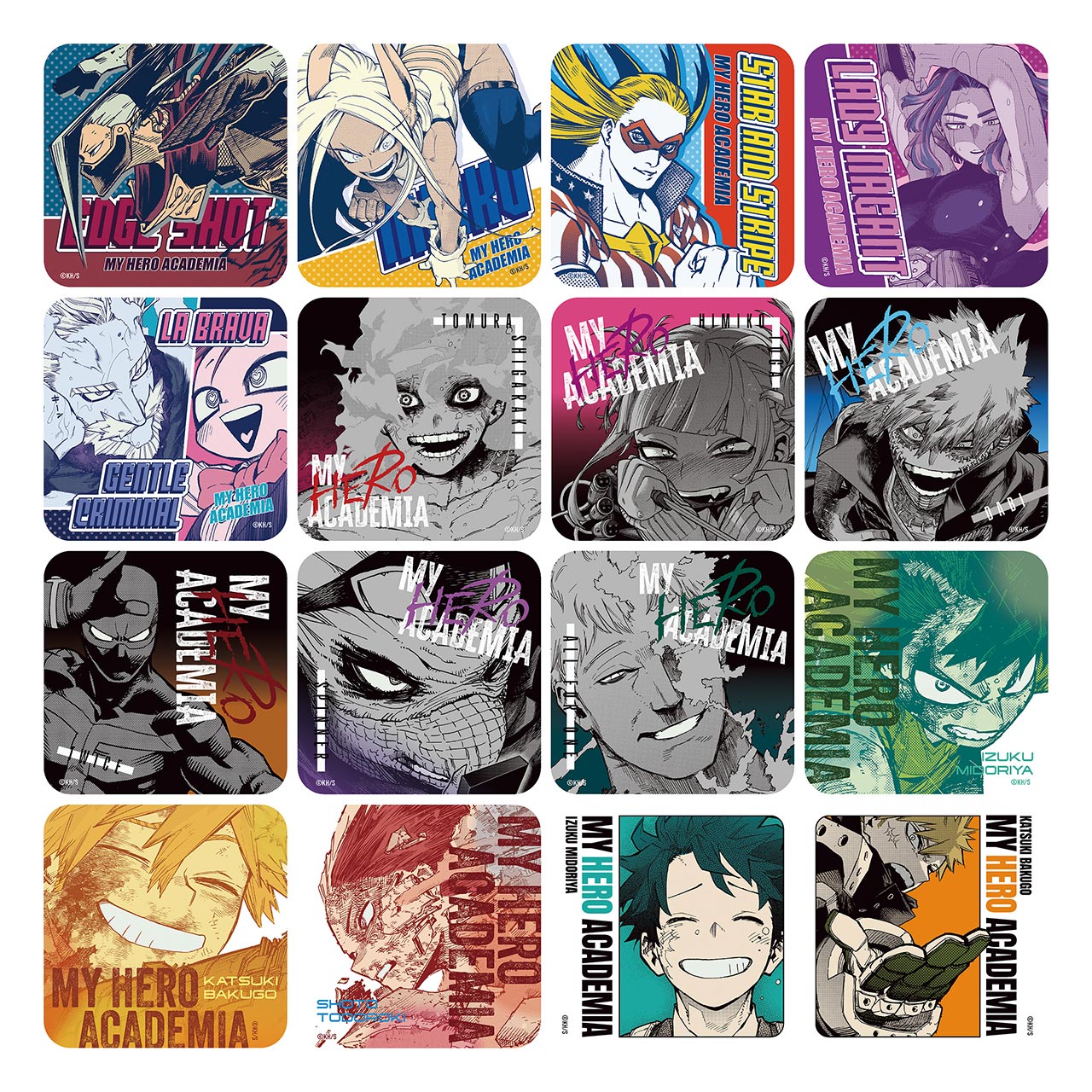 My Hero Academia Original Art Exhibition - Art Coaster Complete Set of 58 Types