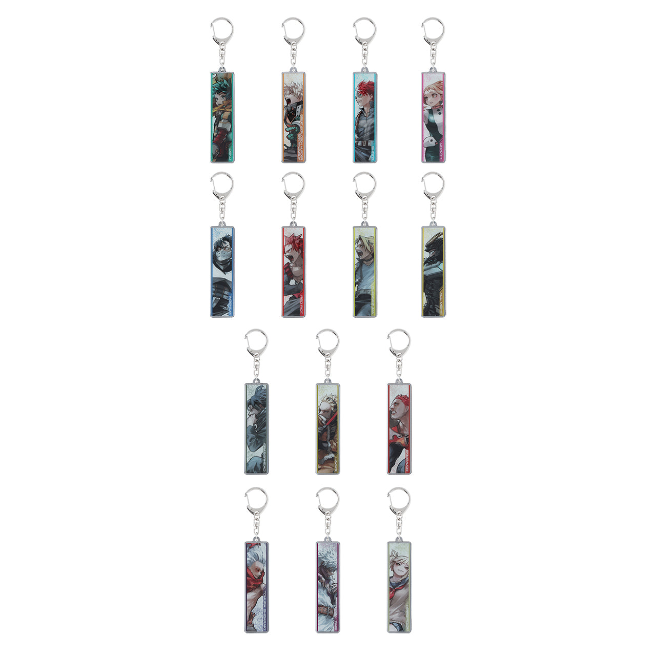 My Hero Academia Original Art Exhibition - Metal Keychain Collection Key Visual Complete Set of 14 Types