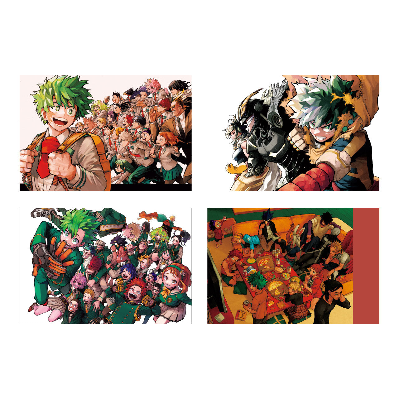 My Hero Academia Original Art Exhibition - Postcard Set in Clear Case (8 Pieces)
