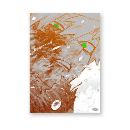 My Hero Academia Original Art Exhibition - Set of 2 A2 Art Posters [The Beginning]