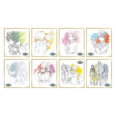 My Hero Academia Original Art Exhibition - Shikishi Collection Complete Set of 8 Types