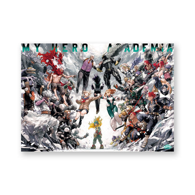 My Hero Academia Original Art Exhibition - B2 Poster Key Visual Hero VS Villain