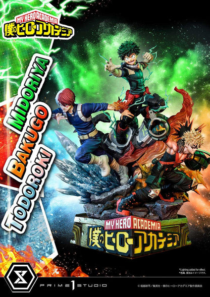 My Hero Academia Ultimate Premium Masterline - Izuku Midoriya Katsuki Bakugo and Shoto Todoroki DX Bonus Edition