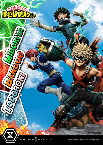 My Hero Academia Ultimate Premium Masterline - Izuku Midoriya Katsuki Bakugo and Shoto Todoroki DX Bonus Edition
