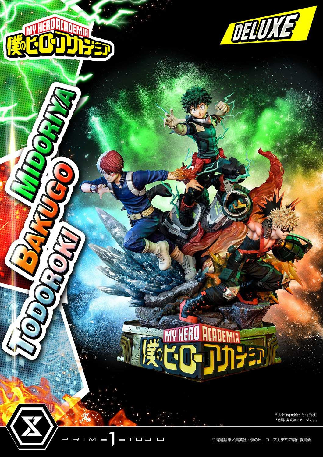 My Hero Academia Ultimate Premium Masterline - Izuku Midoriya Katsuki Bakugo and Shoto Todoroki DX Bonus Edition