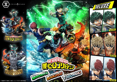 My Hero Academia Ultimate Premium Masterline - Izuku Midoriya Katsuki Bakugo and Shoto Todoroki DX Bonus Edition