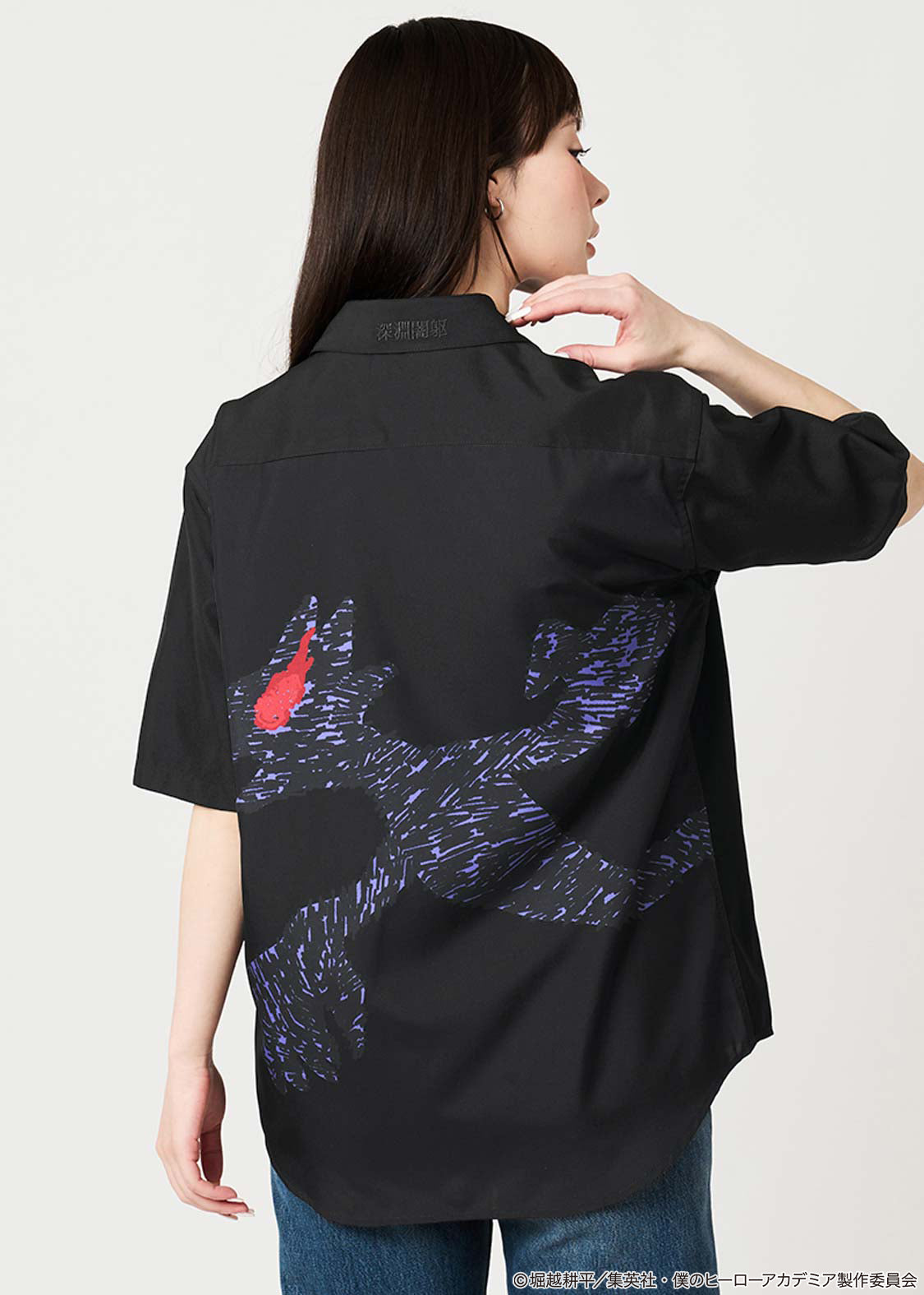 My Hero Academia X Graniph Fashion Collection - Black Abyss Loose Fit Short Sleeve Shirt [Release Apr 21 2026]