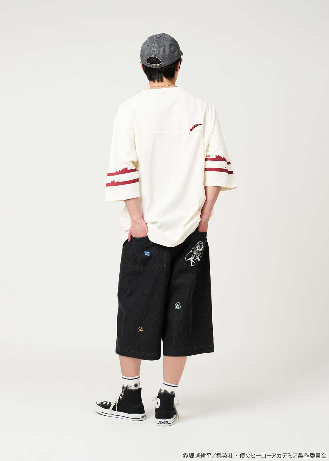 My Hero Academia X Graniph Fashion Collection - Great Explosion Murder God Dynamight Denim Half Pants