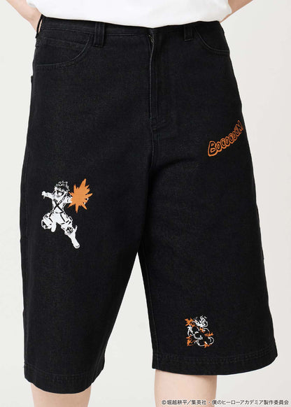 My Hero Academia X Graniph Fashion Collection - Great Explosion Murder God Dynamight Denim Half Pants
