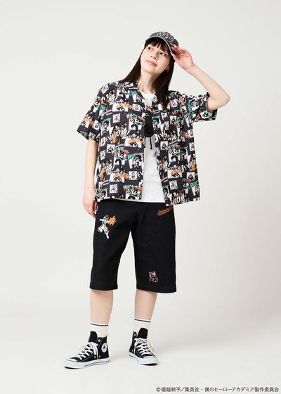 My Hero Academia X Graniph Fashion Collection - Off to Endeavor's Agency! Open-Collar Shirt