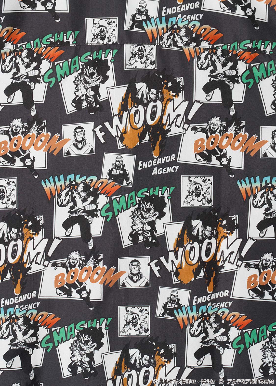 My Hero Academia X Graniph Fashion Collection - Off to Endeavor's Agency! Open-Collar Shirt