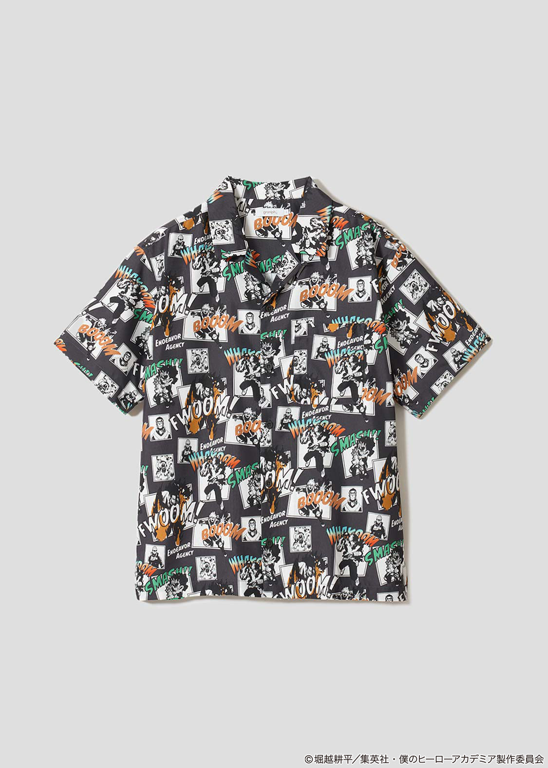 My Hero Academia X Graniph Fashion Collection - Off to Endeavor's Agency! Open-Collar Shirt [Release Apr 21 2026]