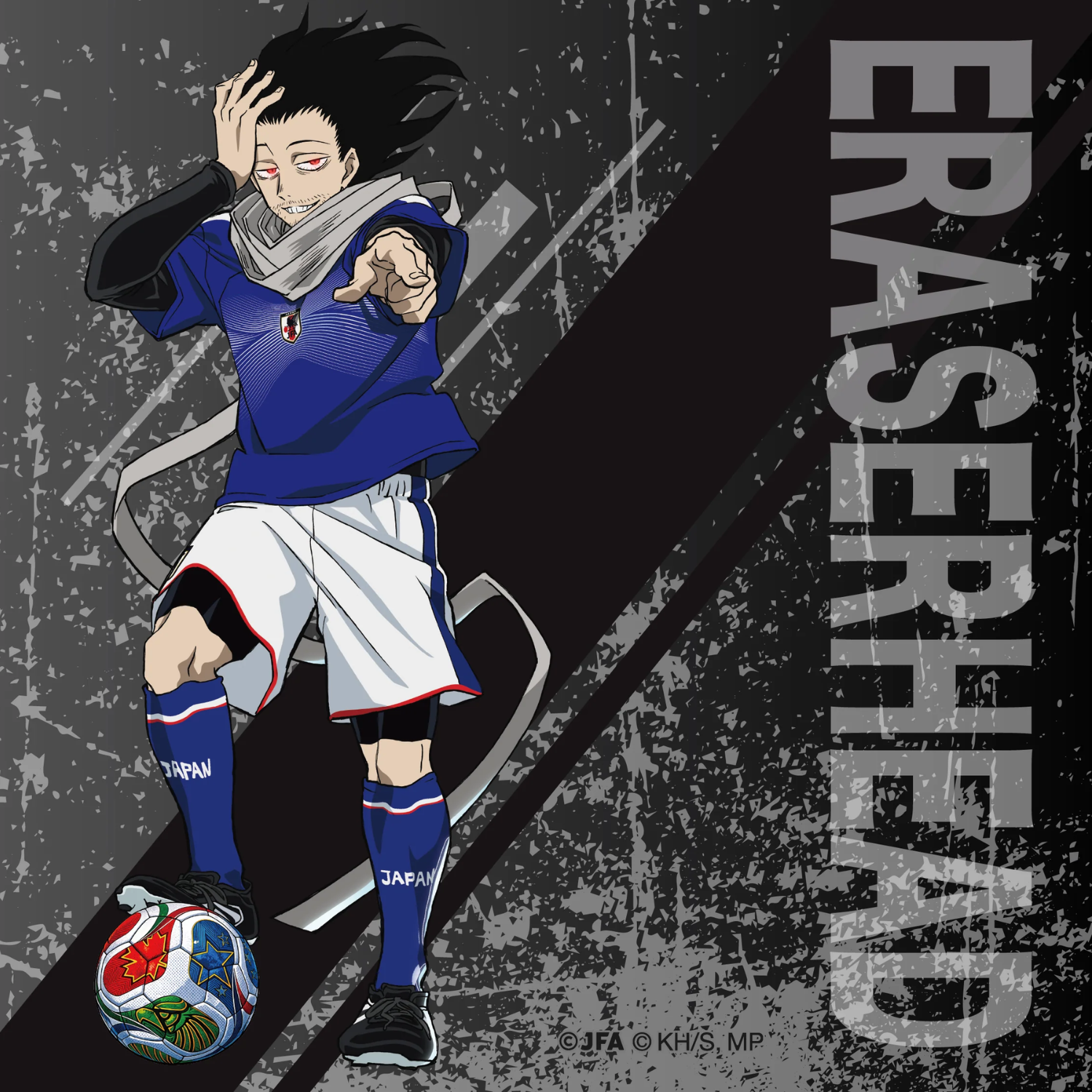 My Hero Academia x Adidas Japan National Football Team 2026 Jersey - Aizawa [Pre-Order Jul 2026]