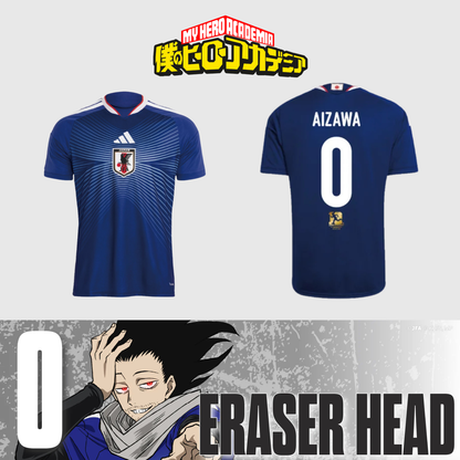 My Hero Academia x Adidas Japan National Football Team 2026 Jersey - Aizawa [Pre-Order Jul 2026]