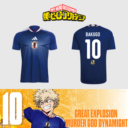 My Hero Academia x Adidas Japan National Football Team 2026 Jersey - Bakugo [Pre-Order Jul 2026]