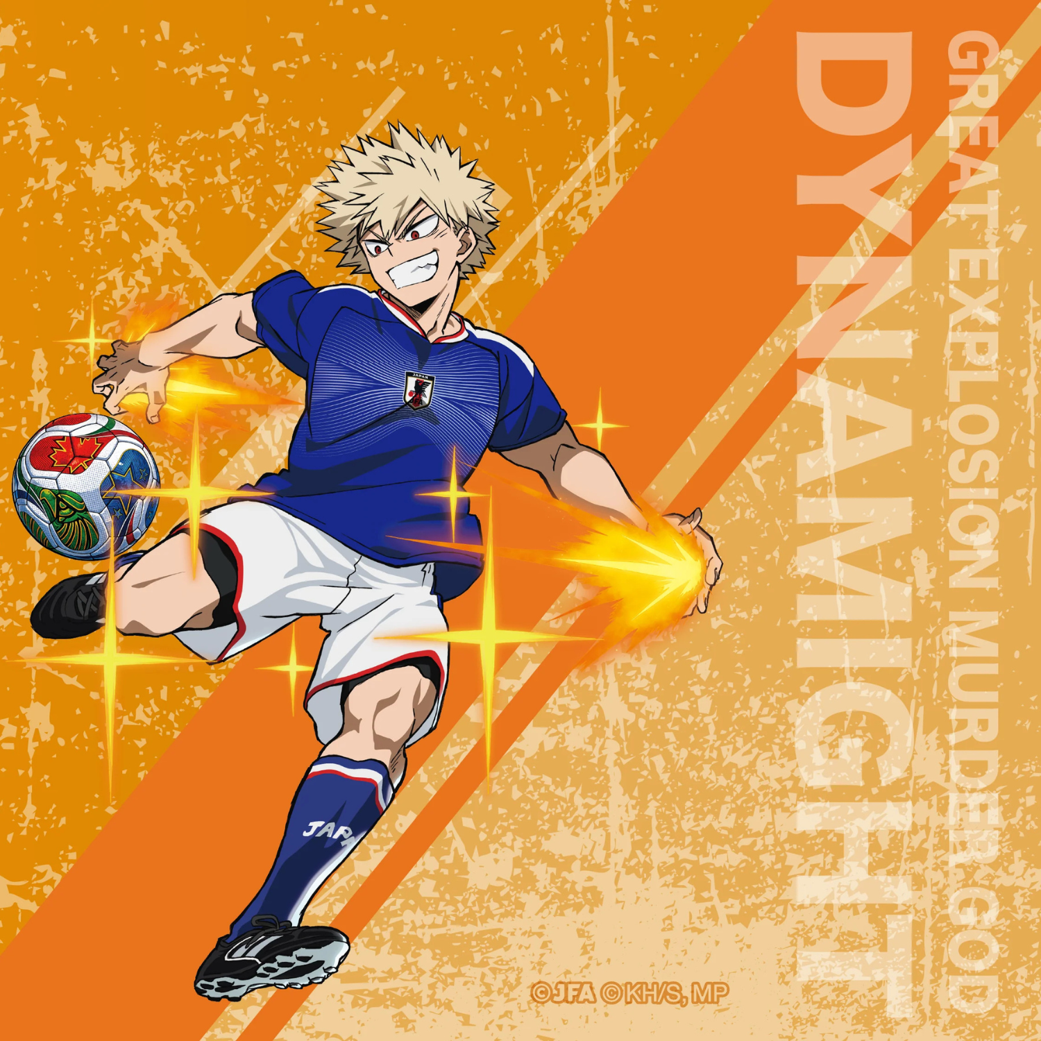 My Hero Academia x Adidas Japan National Football Team 2026 Jersey - Bakugo [Pre-Order Jul 2026]