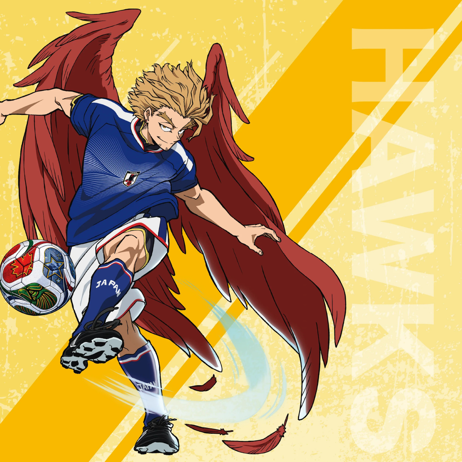 My Hero Academia x Adidas Japan National Football Team 2026 Jersey - Hawks [Pre-Order Jul 2026]
