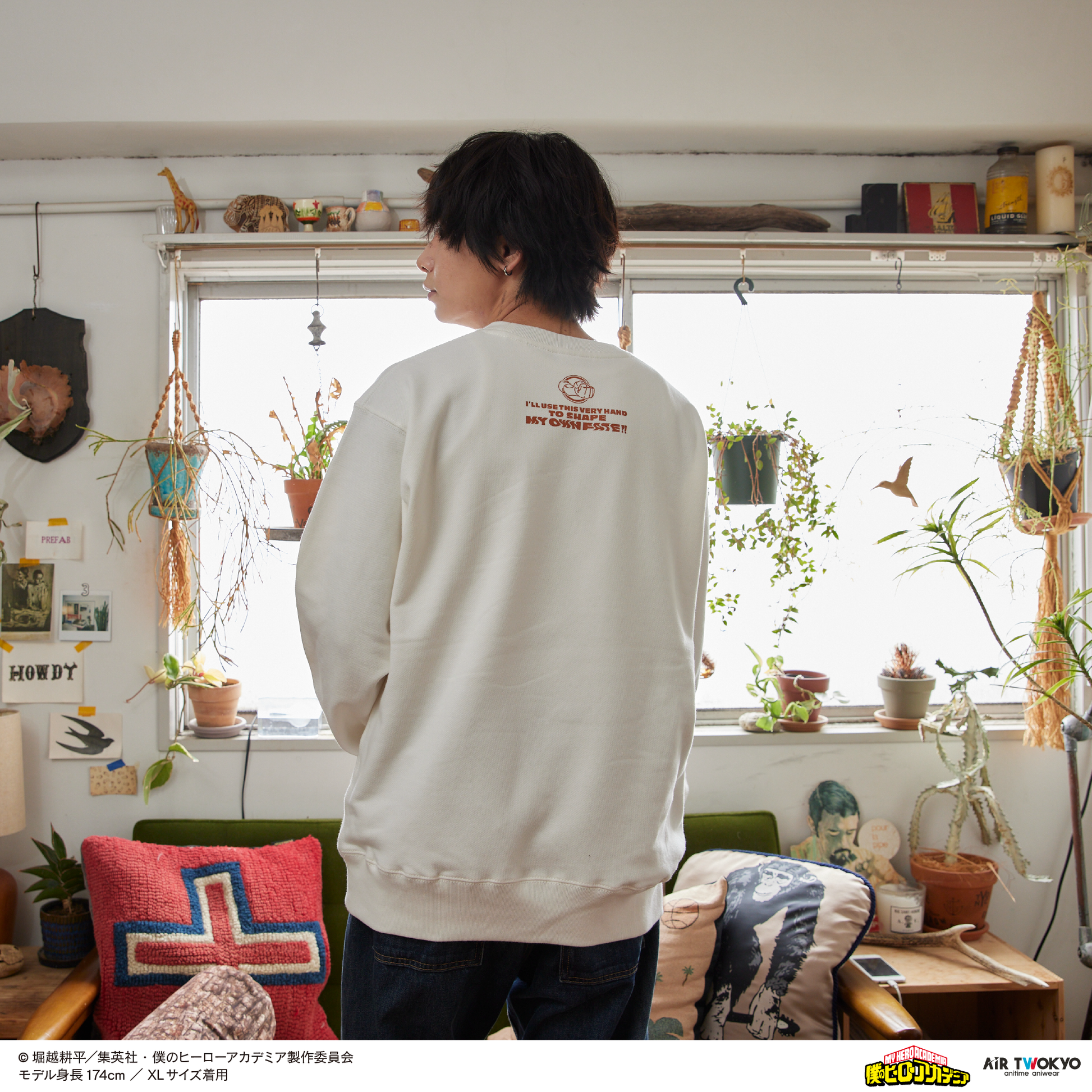My Hero Academia x Air Twokyo - Season 4 Scene Illustration Sweatshirt 1 Izuku Midoriya & All Might [Pre-Order Sep 2026]
