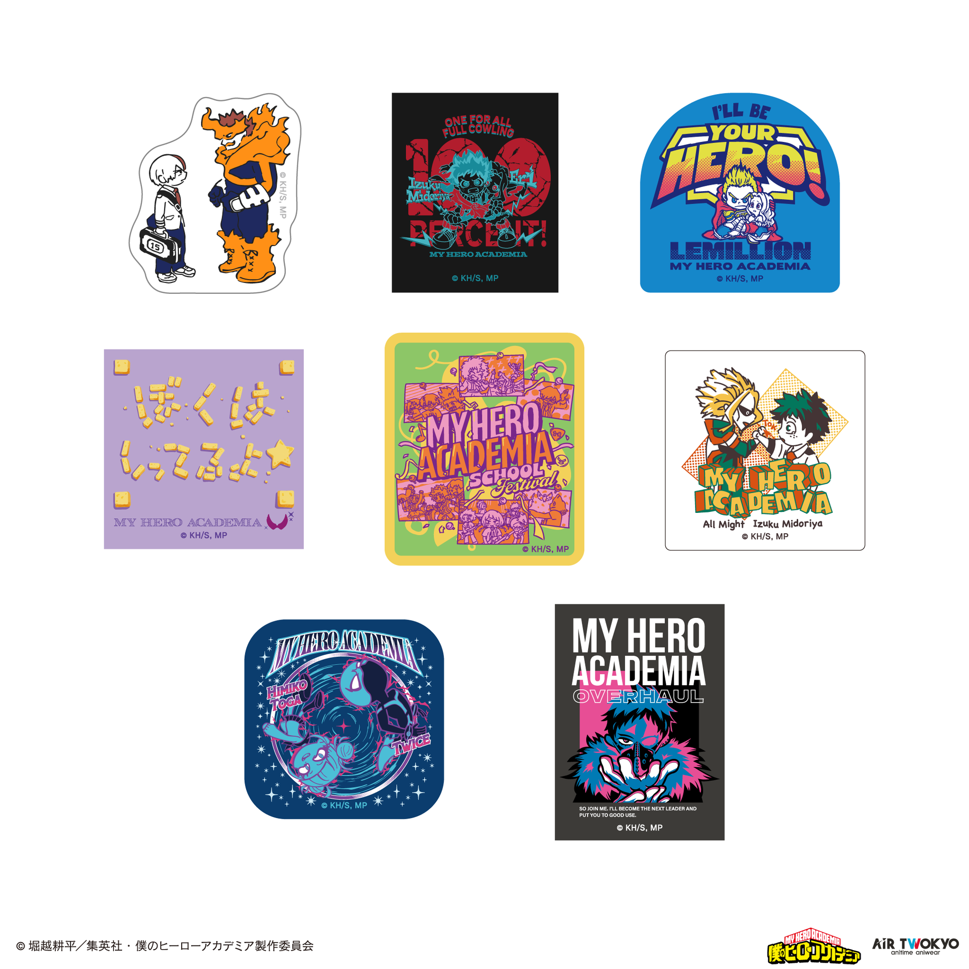 My Hero Academia x Air Twokyo - Season 4 Sticker Complete Set of 7 Types [Pre-Order Sep 2026]