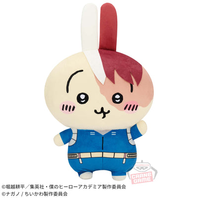 My Hero Academia x Chiikawa Super Fluffy Plushie - Shoto Todoroki x Usagi