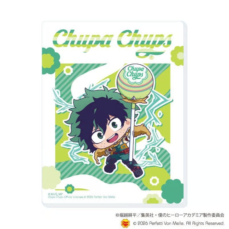 My Hero Academia x Chupa Chups - Acrylic Card Mini Character Illustration Complete Set of 10 Types [Pre-Order Jul 2026]