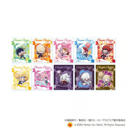 My Hero Academia x Chupa Chups - Acrylic Card Mini Character Illustration Complete Set of 10 Types [Pre-Order Jul 2026]