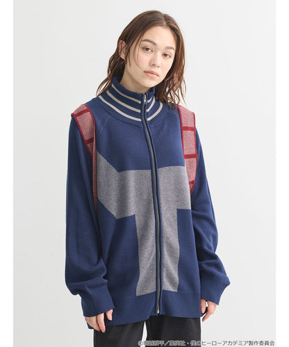 My Hero Academia x Earth Music & Ecology Collection - Shoto Todoroki Knit Blouson [Made to Order]