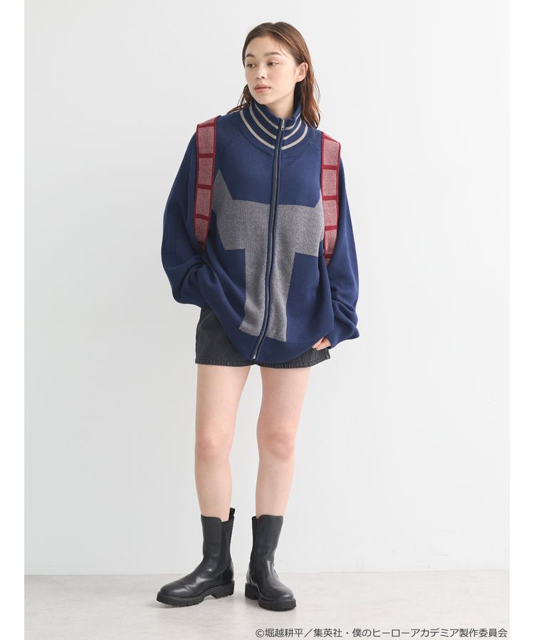My Hero Academia x Earth Music & Ecology Collection - Shoto Todoroki Knit Blouson [Made to Order]