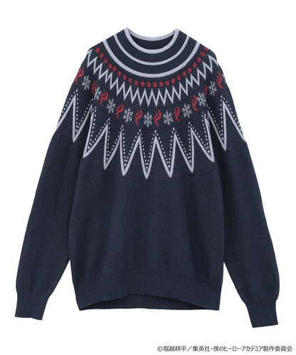 My Hero Academia x Earth Music & Ecology Collection - Shoto Todoroki Image Knit Pullover [Made to Order]