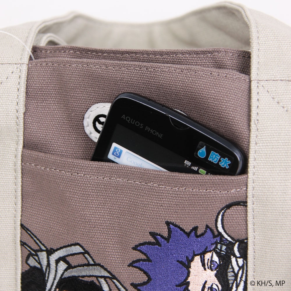 My Hero Academia x OUTDOOR Products - Hitoshi Shinso x Shota Aizawa Mini Character Tote Bag with Keychain