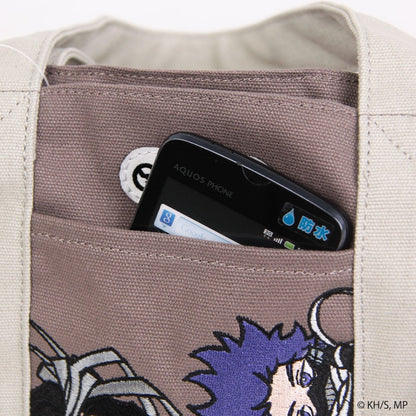 My Hero Academia x OUTDOOR Products - Hitoshi Shinso x Shota Aizawa Mini Character Tote Bag with Keychain