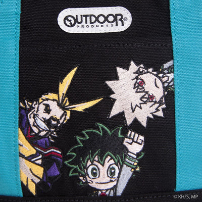My Hero Academia x OUTDOOR Products - Izuku Midoriya x Katsuki Bakugo x All Might Mini Character Tote Bag with Keychain