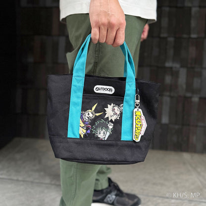 My Hero Academia x OUTDOOR Products - Izuku Midoriya x Katsuki Bakugo x All Might Mini Character Tote Bag with Keychain