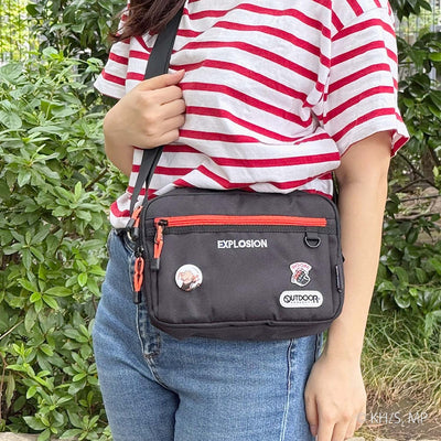 My Hero Academia x OUTDOOR Products - Katsuki Bakugo Shoulder Bag with Badge