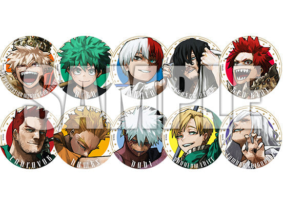 My Hero Academia Jump Giga 2025 Autumn - New Top Ten World Best Hero Can Badge (2 sets / 10 types in total) [Pre-Order Jun 2026]